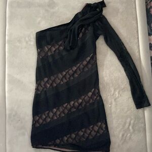 Diane Von Furstenberg Black Midi Dress